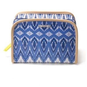 Stella & Dot Indigo Ikat Beauty Pouch